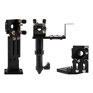 Cloudray C Series Laser Head Set with 1 PCS USA CVD Focus Lens (D20mm FL50.8mm) & 3 PCS Silicon Mirrors (D25mm) - Complete Set A for Laser Engraving, Cutting, and DIY Projects
