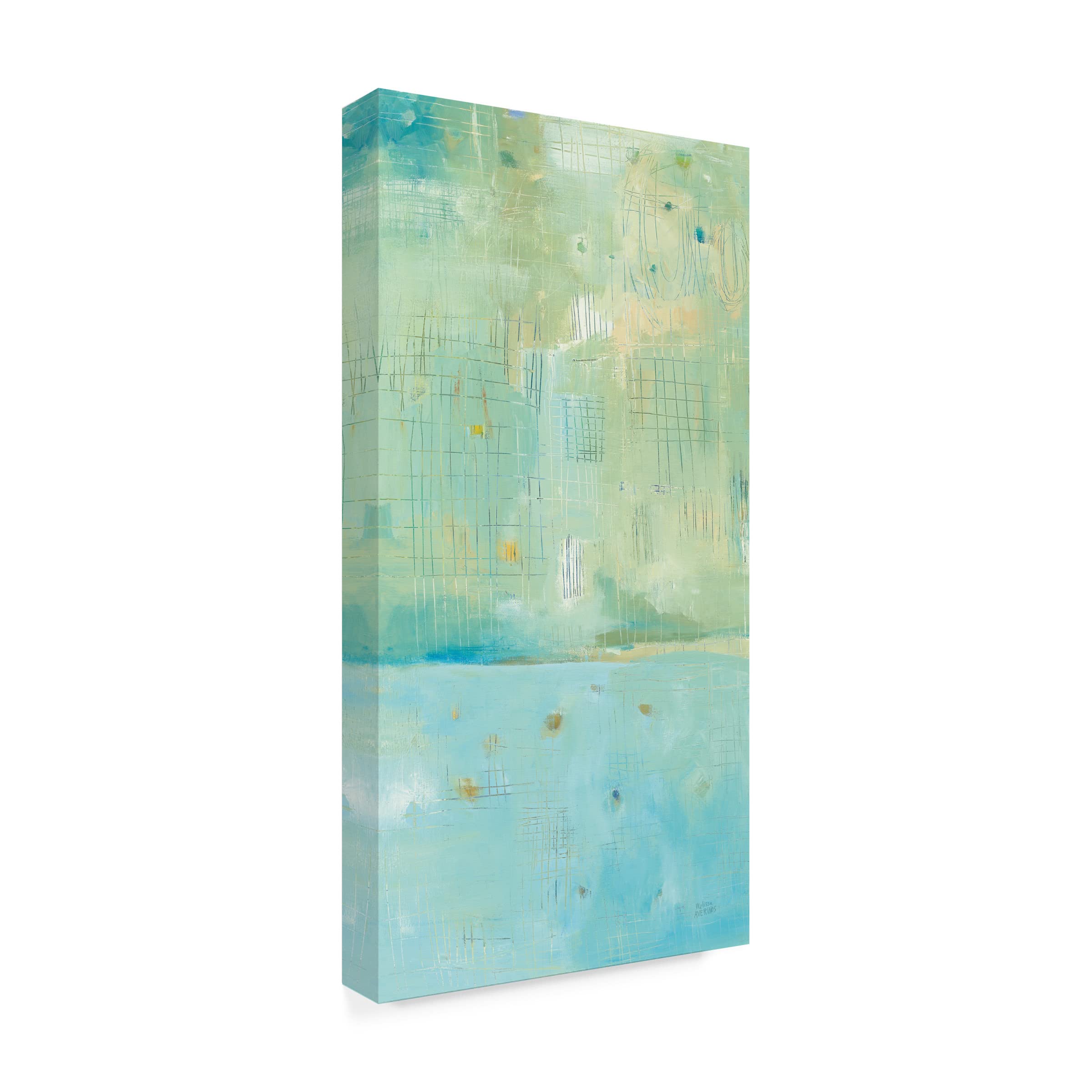 Dreaming of the Shore II Canvas Wall Art by Melissa Averinos - Handmade Coastal Beach Painting for Living Room, Bedroom & Office Decor