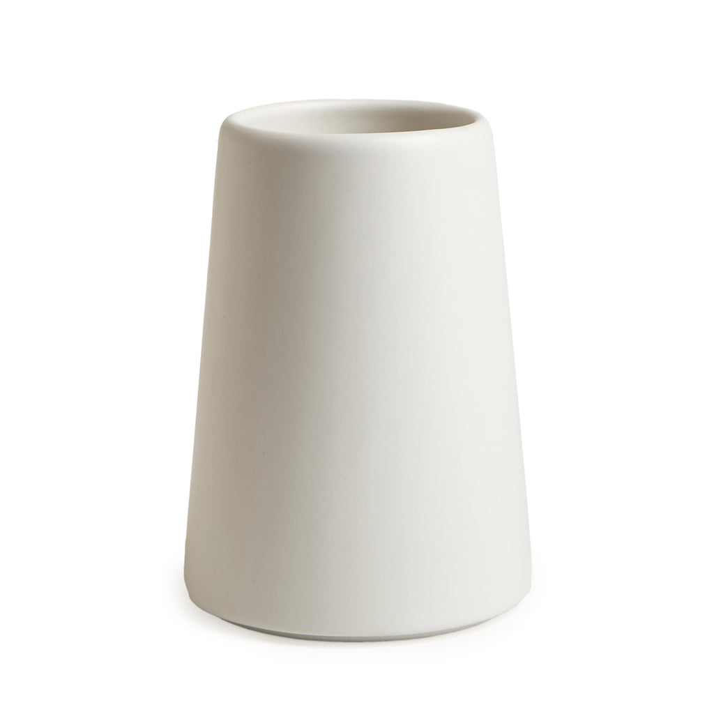 Matte White Ceramic Bathroom Accessories Set - Soap Dish, Toothbrush Holder & Tumbler | Modern & Minimalist for Spa-Like Relaxation at Home