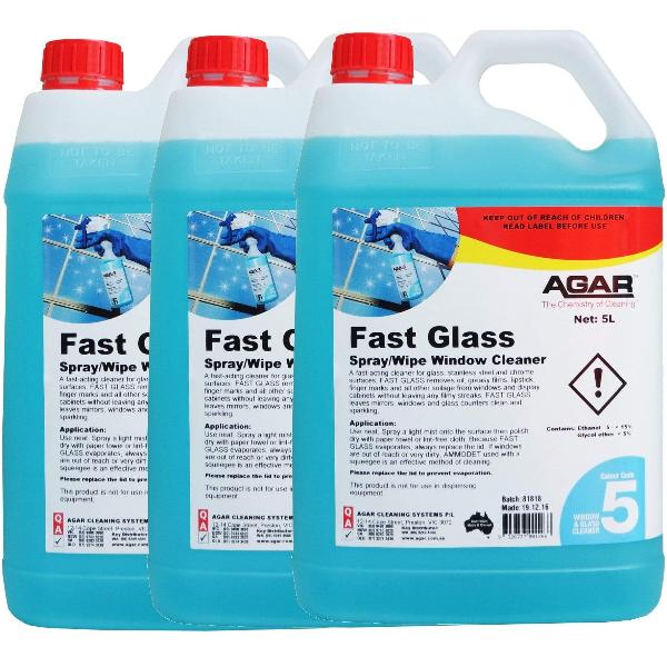 Fast-Acting Agar Glass Cleaner for Windows, Mirrors & Glass Surfaces - Streak-Free Shine for Home, Office & Car Use