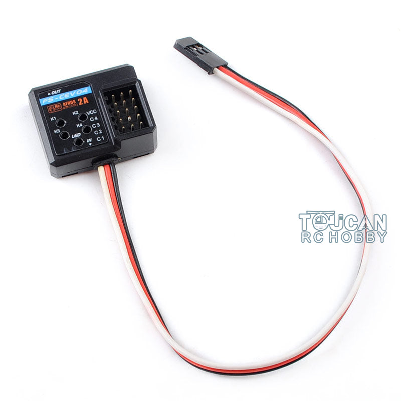 Flysky CEV04 4CH Receiver for PL18 Remote Control - Compatible with RC Trucks, Airplanes, Excavators, Boats & Cars - DIY Hobby Model Parts for Racing, Crawling & Scale Modeling