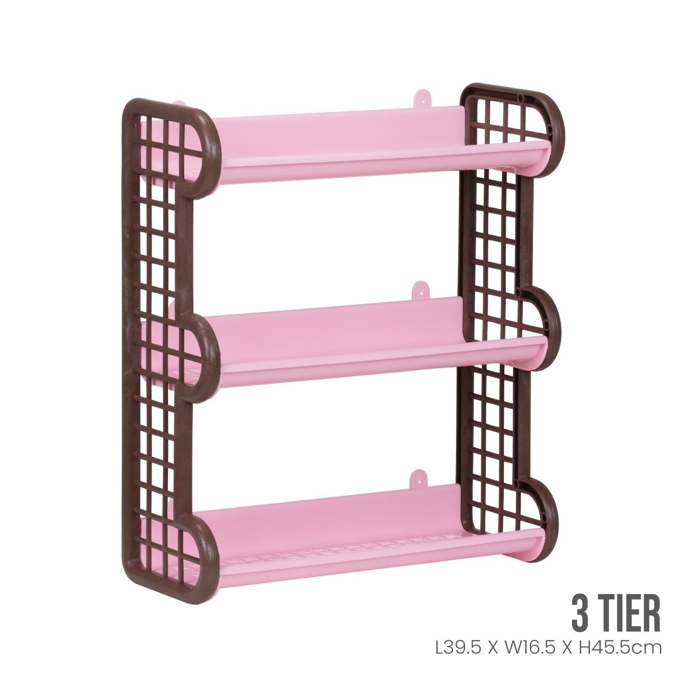 3 Tier Slim Metal Shelf Rack - Space Saving Storage Organizer for Kitchen, Bathroom, Office | Sturdy & Compact Design for Small Spaces