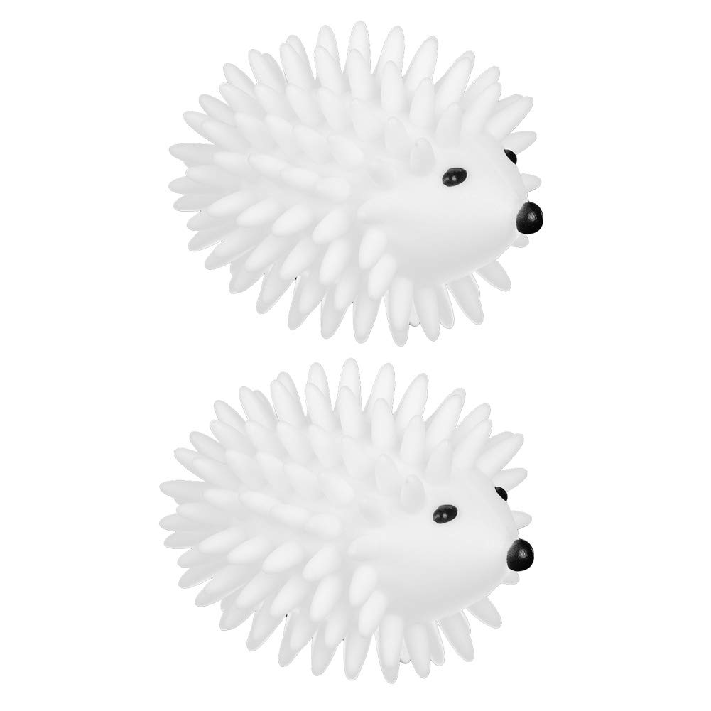 OUKENS Laundry Balls & Dryer Balls - 2 Pack PVC Hedgehog-Shaped Eco-Friendly Washing Machine Cleaner for Soft, Static-Free Clothes | Perfect for Laundry, Dryer Use & Household Cleaning