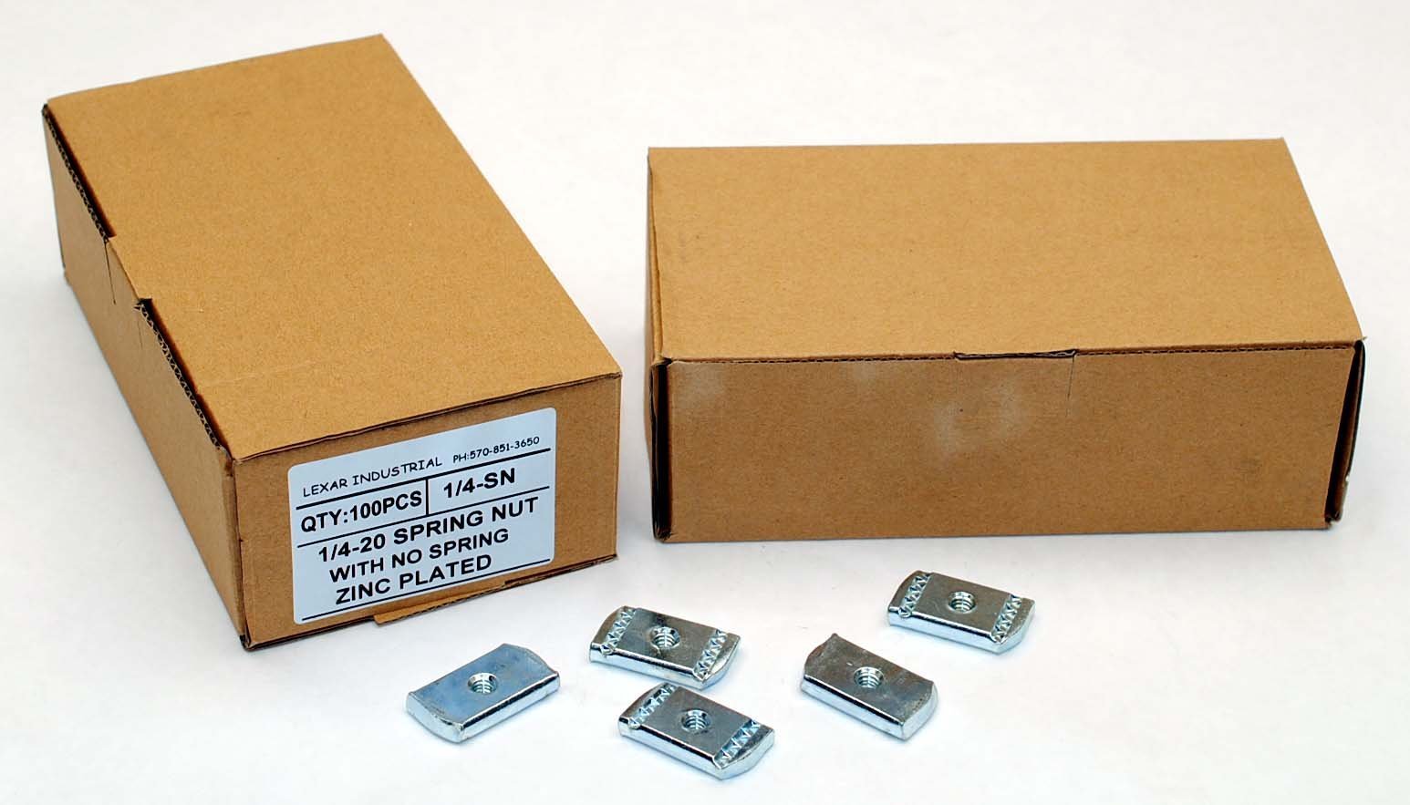(100 Pack) 1/4-20 Zinc Plated Strut Channel Nuts - Heavy Duty Unistrut Nut for Electrical Conduit, HVAC, and Construction Applications