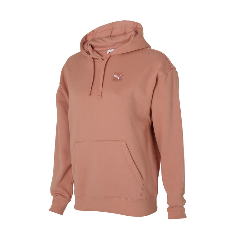 PUMA Women's Essentials Fleece Peach Hoodie - Soft & Cozy Pullover Sweatshirt for Casual Wear, Gym, and Outdoor Activities