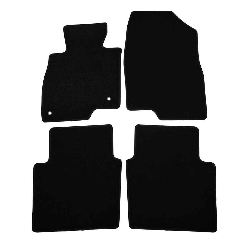 FREEMOTOR802® Premium Nylon Car Floor Mats for 2014-2021 Mazda 6 - Non-Slip Custom Fit Floor Liners, Black (4-Piece Set) | Perfect for All-Weather Protection & Easy Cleaning