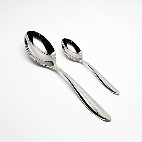 24-Piece Stainless Steel Silverware Set - Classic Restaurant Quality Cutlery for Wedding, Dining & Everyday Use - Durable & Elegant Tableware for Home, Parties & Special Occasions