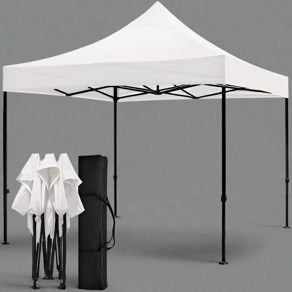 10x10 FT Outdoor Pop Up Tent Gazebo with Windows - Waterproof Party Canopy for Backyard, Camping & Events | Model ZB0356