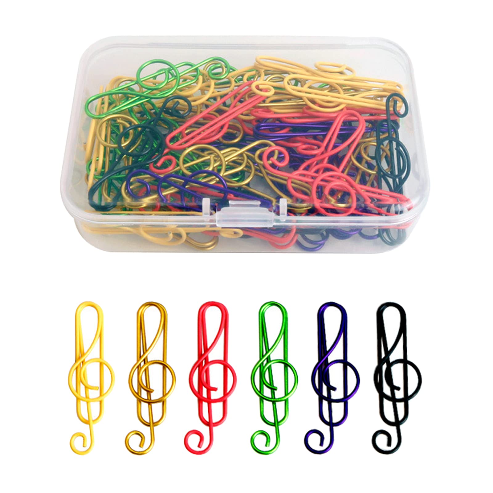 oshhni 100-Piece Metal Paper Clips for Office & Crafts - Durable Office Supplies with Storage Case - Perfect for Organizing Documents, School Projects & DIY Scrapbooking