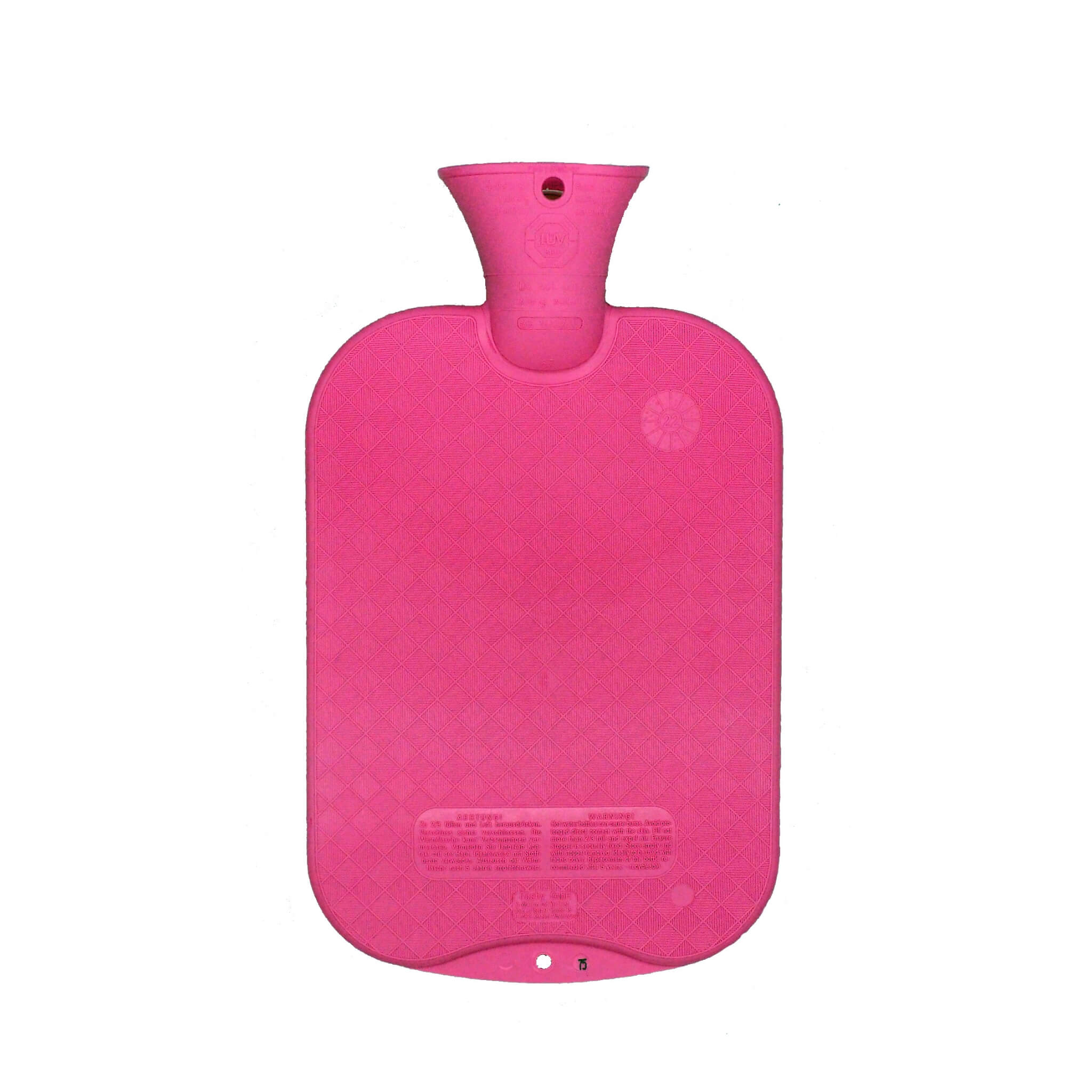 2 Liter Flamingo Single Ribbed Fashy Hot Water Bottle - Perfect for Pain Relief, Warmth & Comfort at Home, Office or Travel