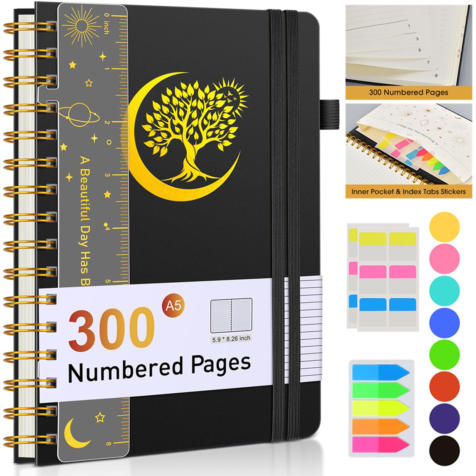 Premium A5 Spiral Notebook - 5.8