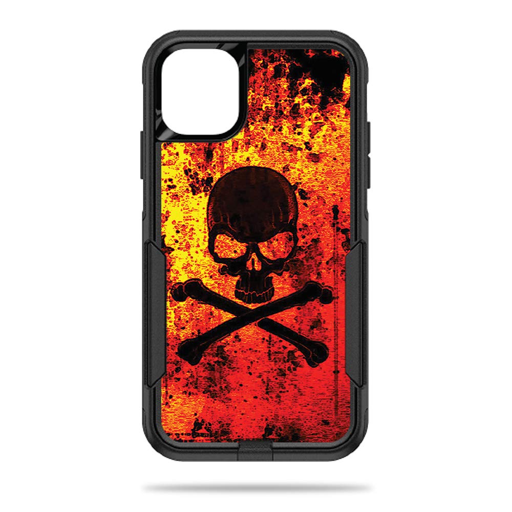 MightySkins Vinyl Skin Wrap for OtterBox Commuter iPhone 11 - Bio Skull Design | Protective Durable Decal Cover | Easy to Apply & Remove | Made in USA | Perfect for Personalization & Style Protection