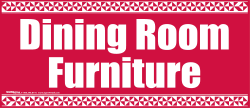 Vinyl Window Sign for Dining Room - Durable & Customizable Decorative Sticker for Home & Restaurant Use