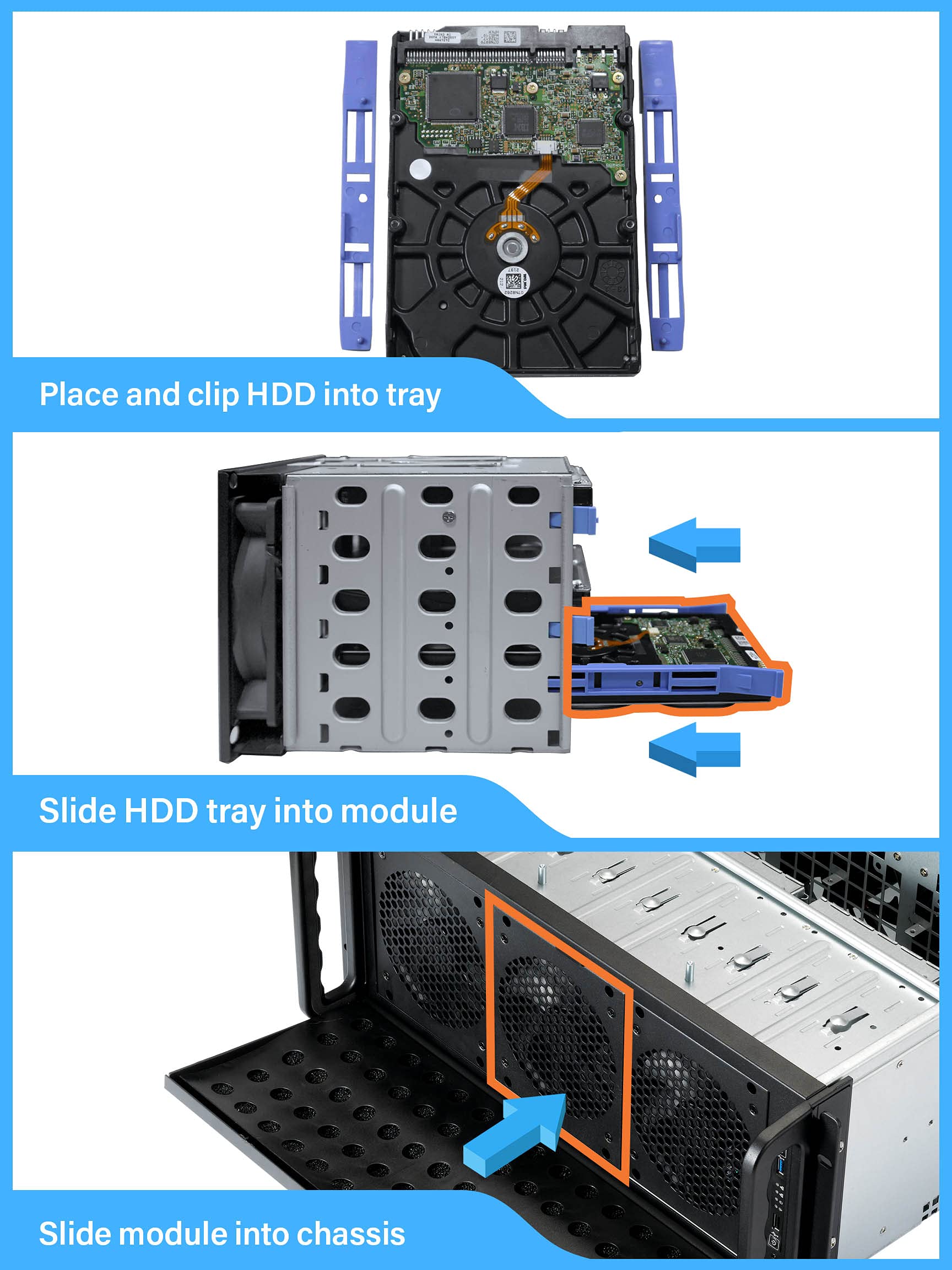 Rosewill 4U Server Chassis Rackmount Case - 15 x 3.5