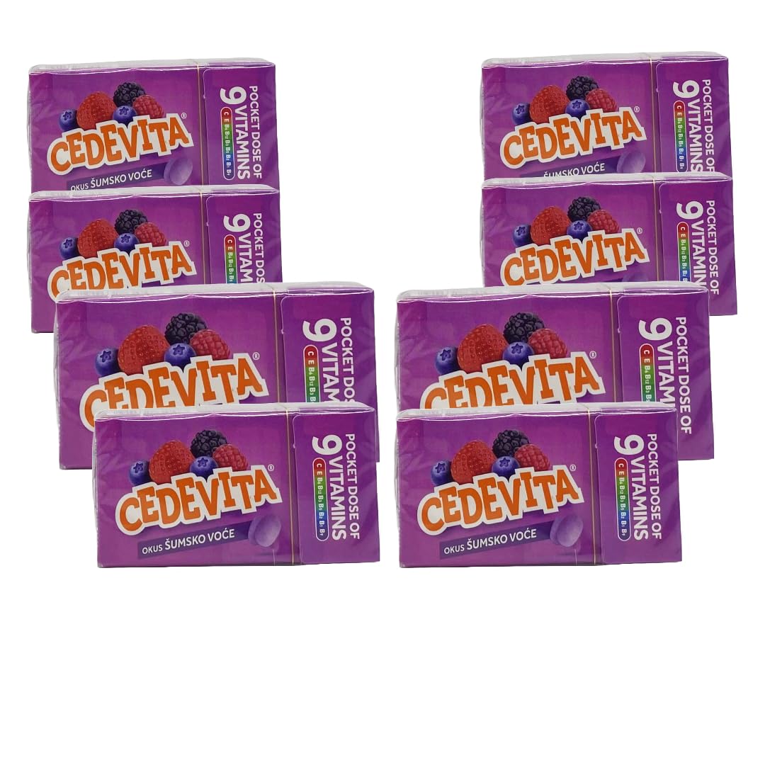 Cedevita Multivitamin Gummies - Delicious Waldfrüchte Flavor for Kids & Adults - Immune Support & Daily Nutrition - Perfect for School, Travel & On-the-Go Snacking