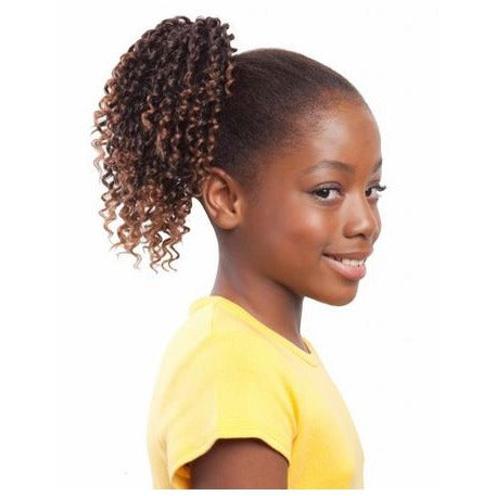 EVE HAIR MY ANGEL KIDS DRAWSTRING PONYTAIL 6 PCS - Adjustable Hair Ties for Girls, Soft No-Slip Ponytail Holders for School, Sports & Everyday Use