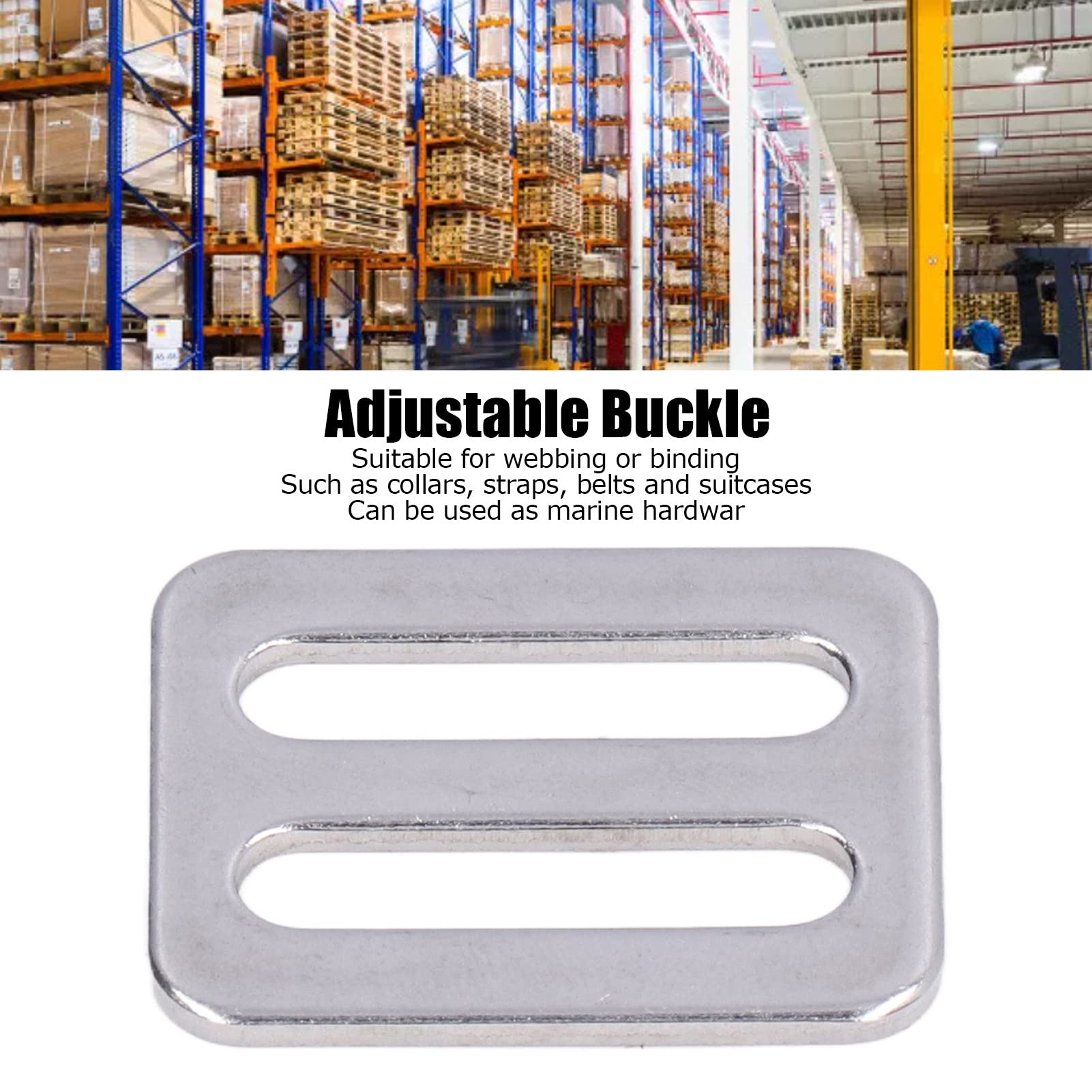 10Pcs Adjustable Stainless Steel 316 Buckle Fasteners - Heavy Duty Backpack Straps, Diving Gear & Luggage Accessories - Perfect for Outdoor Adventures, Travel & Water Sports