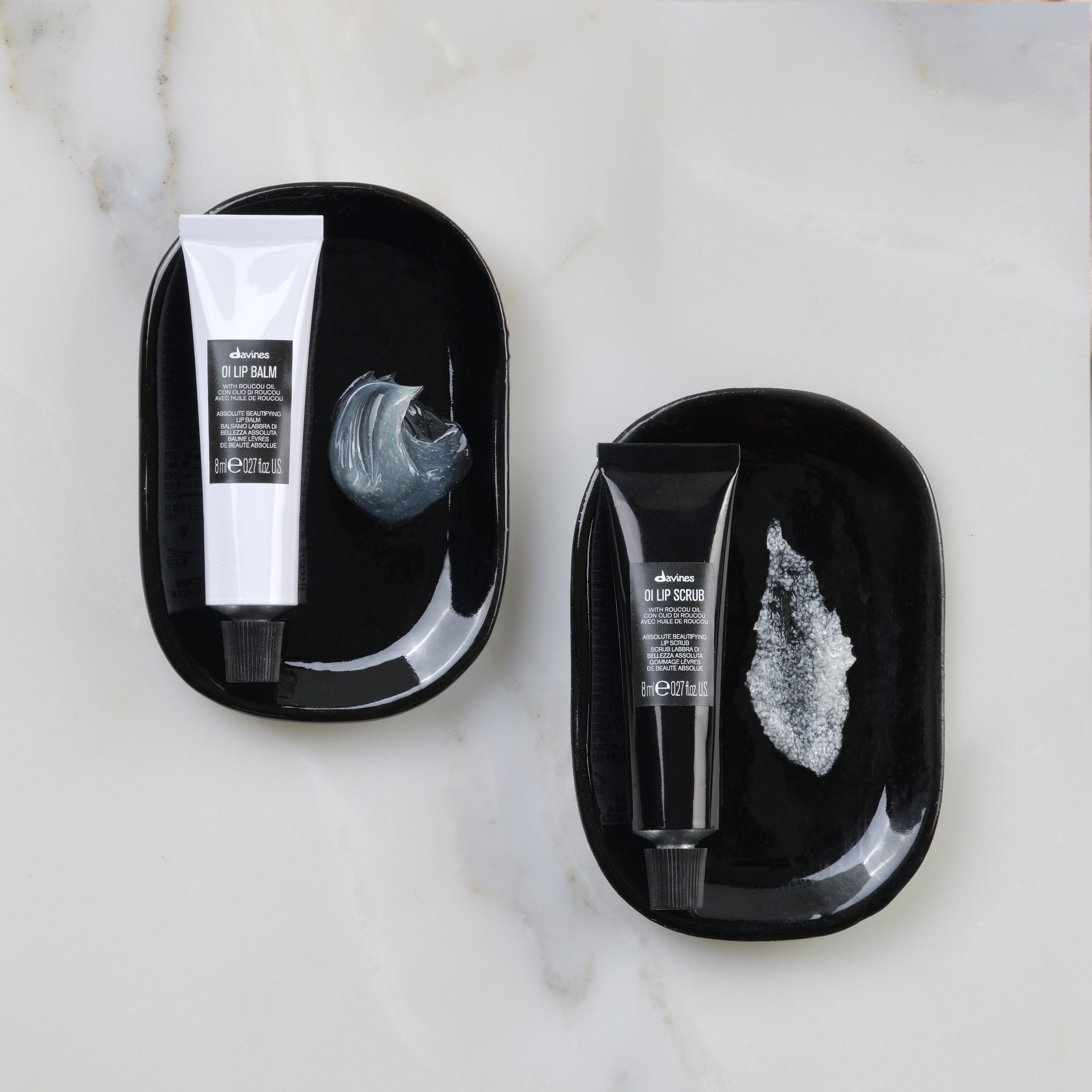 Oi Lip Care Kit - Hydrating Lip Balm & Exfoliator Set for Soft, Smooth Lips | Perfect for Dry, Chapped Lips - Day & Night Use