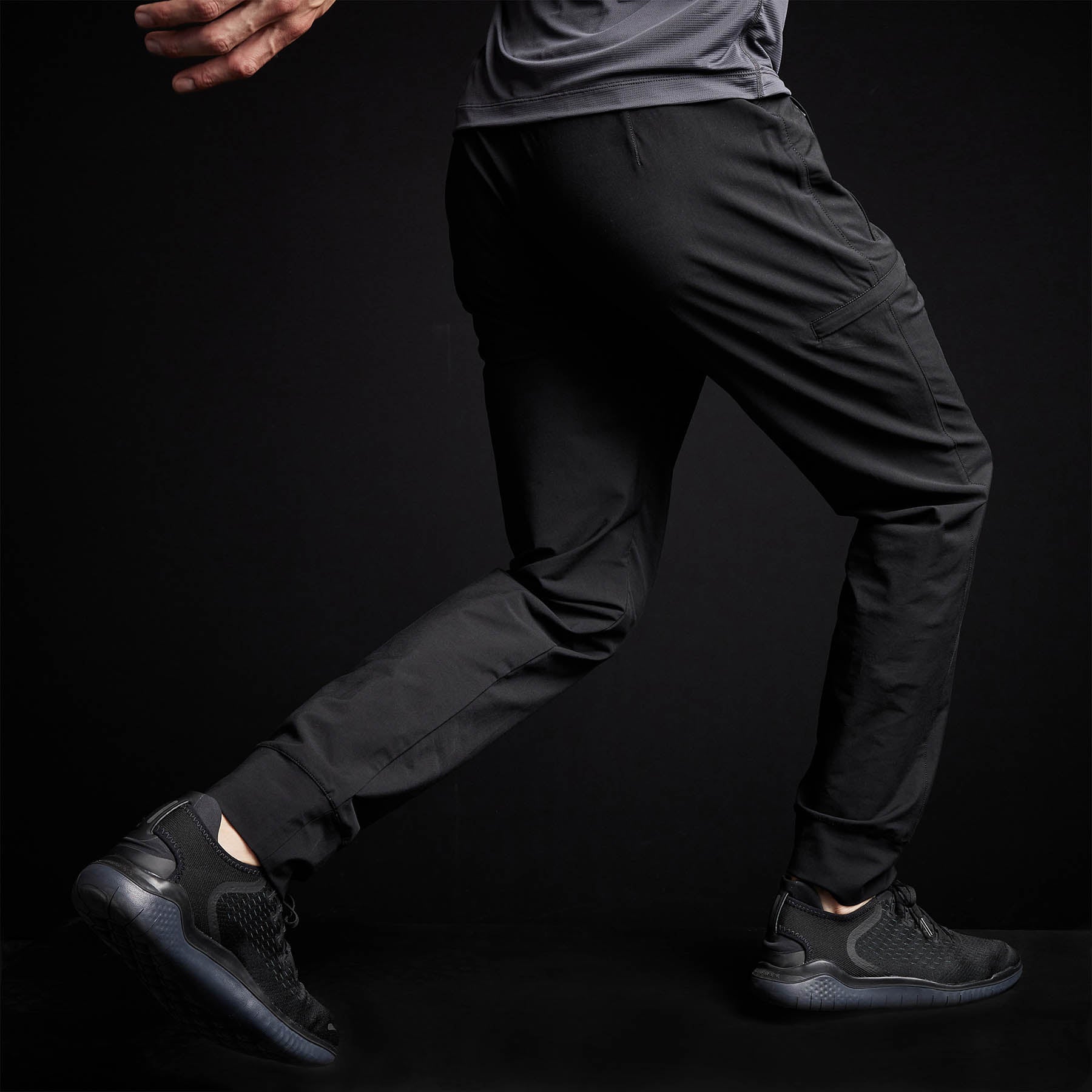 Premium Performance Cotton Pants for Men - Comfortable & Breathable Black Workout Pants for Gym, Running & Casual Wear