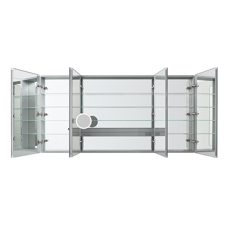 Aquadom Royale 72x36 Inch Bathroom Medicine Cabinet with Mirror - Rustproof & Spacious Storage for Bath Essentials, Perfect for Modern Homes & Renovations