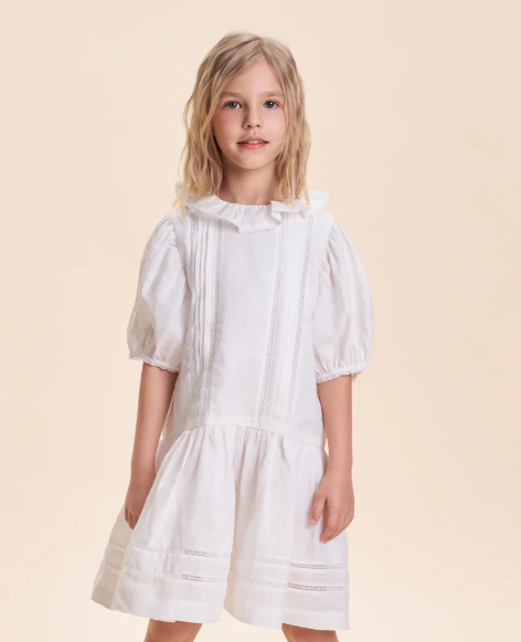 CERA UNA VOLTA Joanna Dress for Girls Ages 2-10 Years | Floral Cotton Summer Dress | Perfect for Birthday Parties, School Events & Family Photos