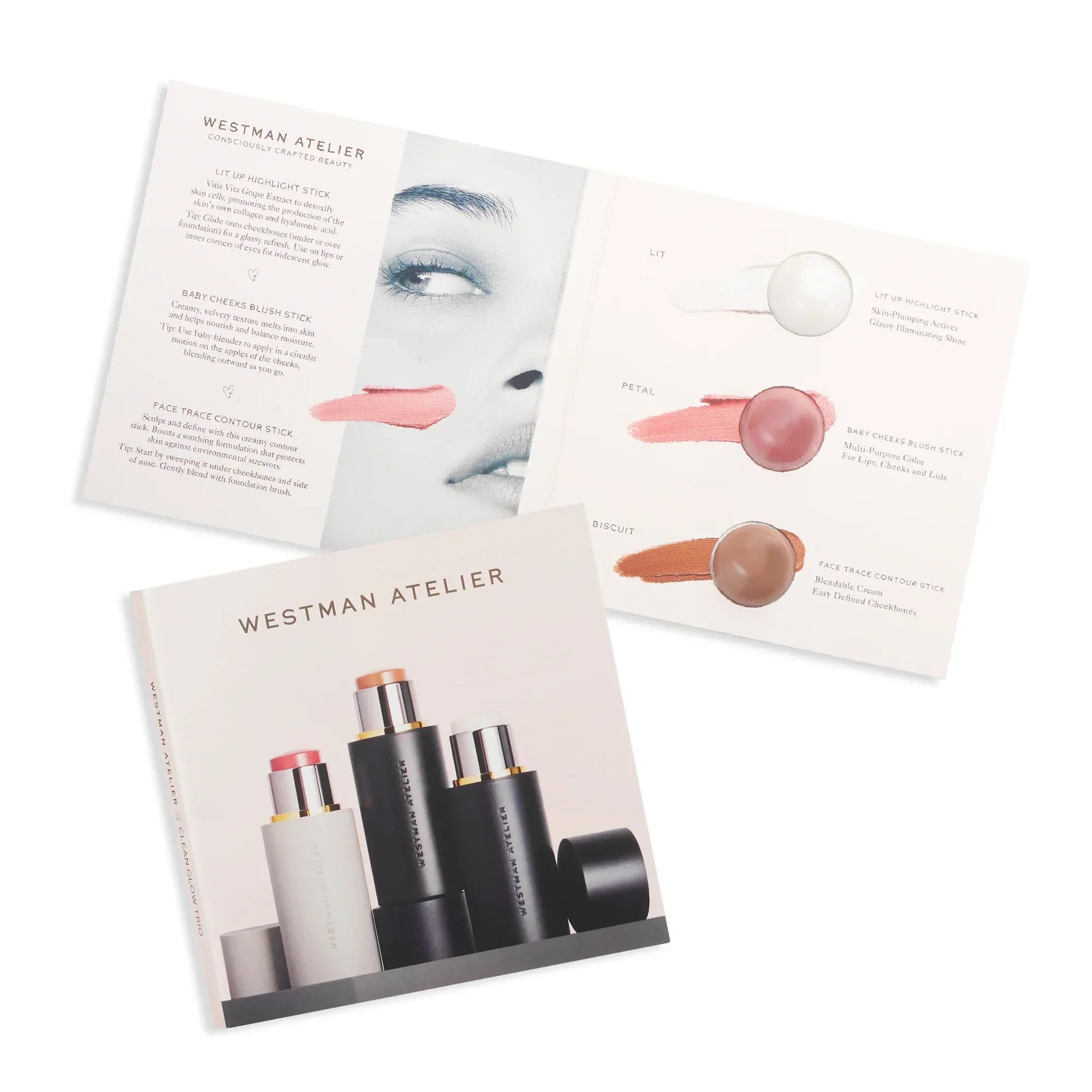 Clean Glow Trio Sample Set - Brightening Skincare for Radiant Skin | Perfect for Travel & Daily Use