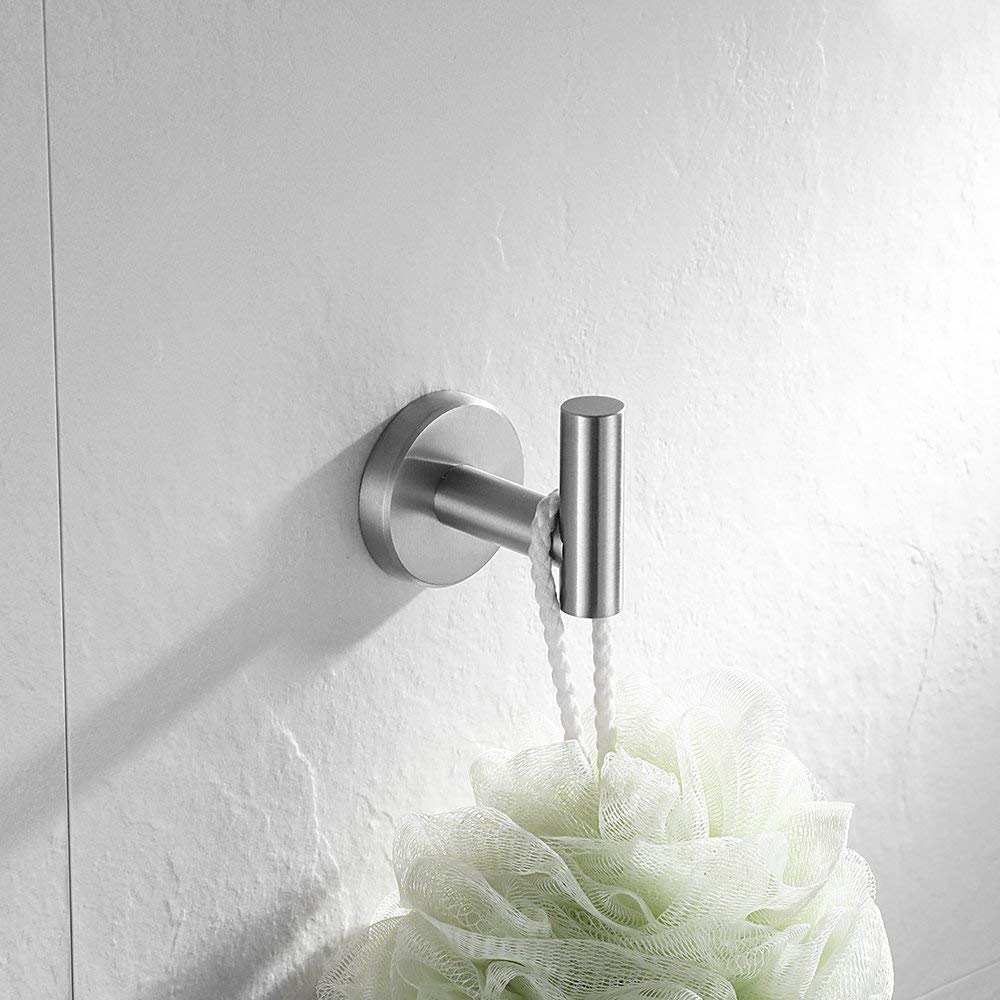 Stainless Steel Towel Ring Holder - 7 Inch Brushed Nickel Wall Mounted Bathroom Accessory (TR160-BN) - Perfect for Bathrooms, Powder Rooms & Spa Areas