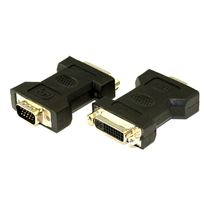 Premium VGA to DVI Adapter Male to Female - High Quality Video Converter for PC, Monitor, Projector & Home Theater Setup
