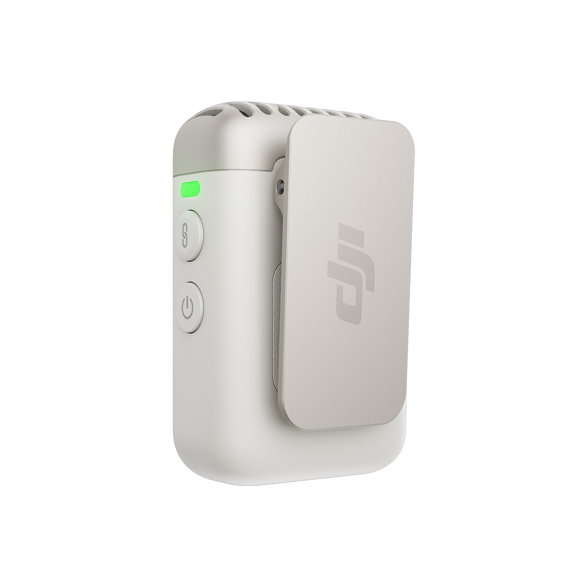 DJI Mic 2 Wireless Lavalier Microphone - Pearl White for Vlogging, Interviews & Content Creation