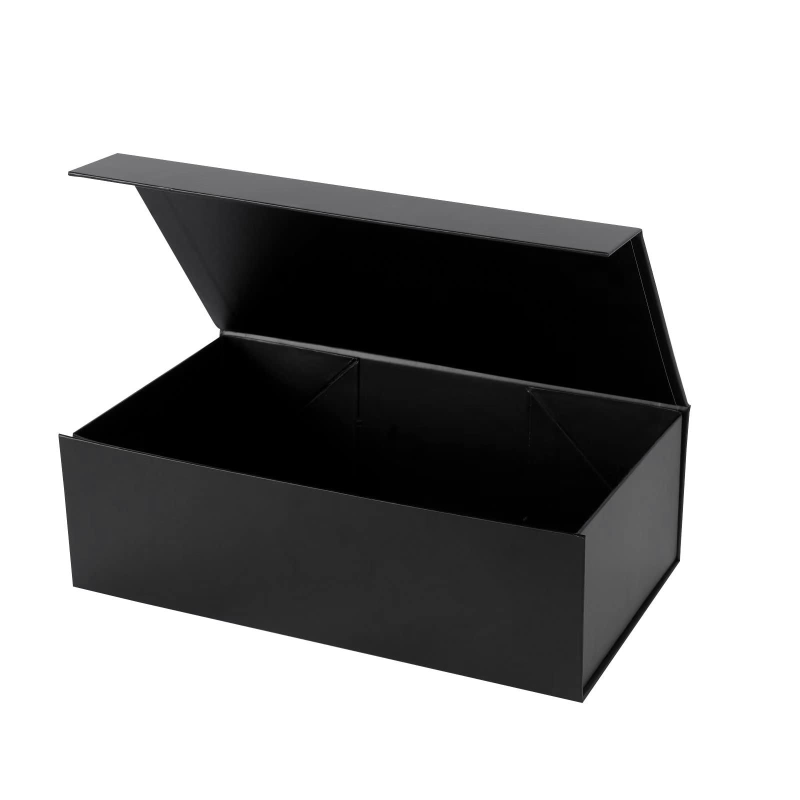 Magnetic Closure Collapsible Gift Box Set of 3 - 12x7x4 Inches Matte Black Present Boxes for Christmas, Birthday, Wedding, Graduation & Special Occasions | Perfect for Jewelry, Cosmetics & Party Favors