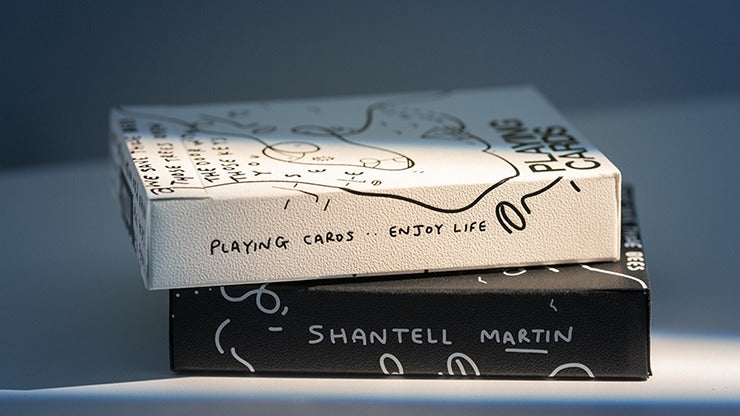 Shantell Martin Playing Cards by Theory11 - Premium Black Deck for Card Games, Magic Tricks & Collectibles | Unique Art Design for Poker, Bridge & Cardistry Enthusiasts