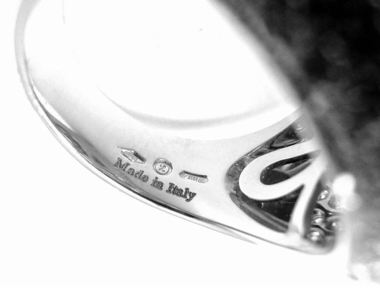 18K White Gold Damiani Diamond Ring - 3.21ctw Large Size 7 - Perfect for Engagement, Wedding & Anniversary Gifts