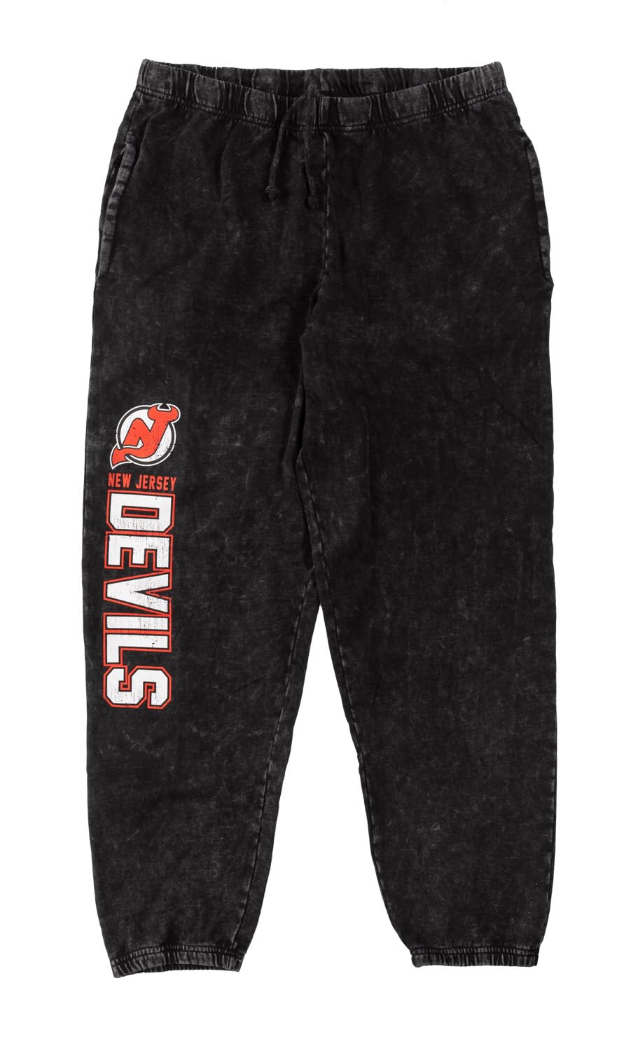 Calhoun NHL Men's Acid Wash Cotton Fleece Sweatpants - Athletic Jogger Pants for Casual Wear, Lounging & Sports