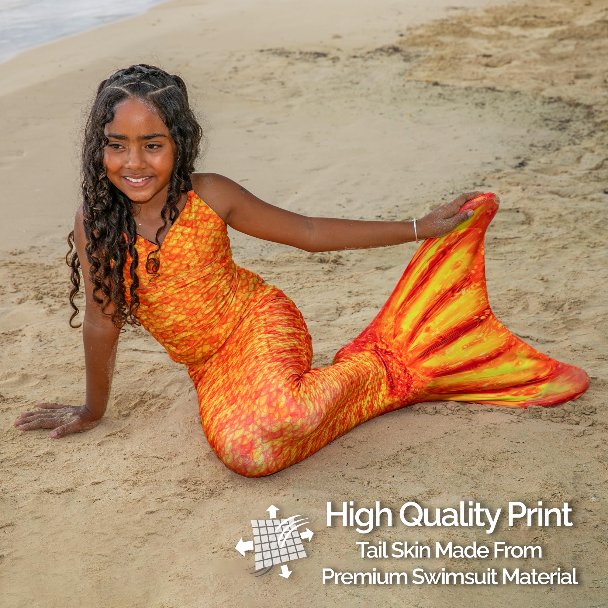 Fin Fun Mermaidens - Premium Mermaid Tails for Swimming | Women, Teens & Adults | Includes Monofin | Perfect for Pool Parties, Underwater Photography & Mermaid Performances