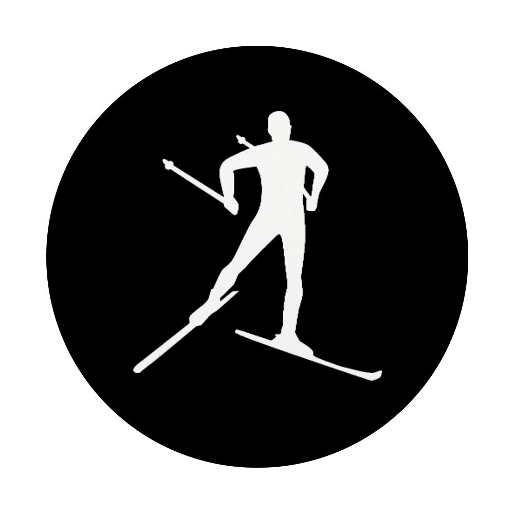 Cross Country Skiing PopSockets PopGrip - Interchangeable Phone & Tablet Holder for Outdoor Sports | Perfect for Skiing, Hiking & Winter Adventures