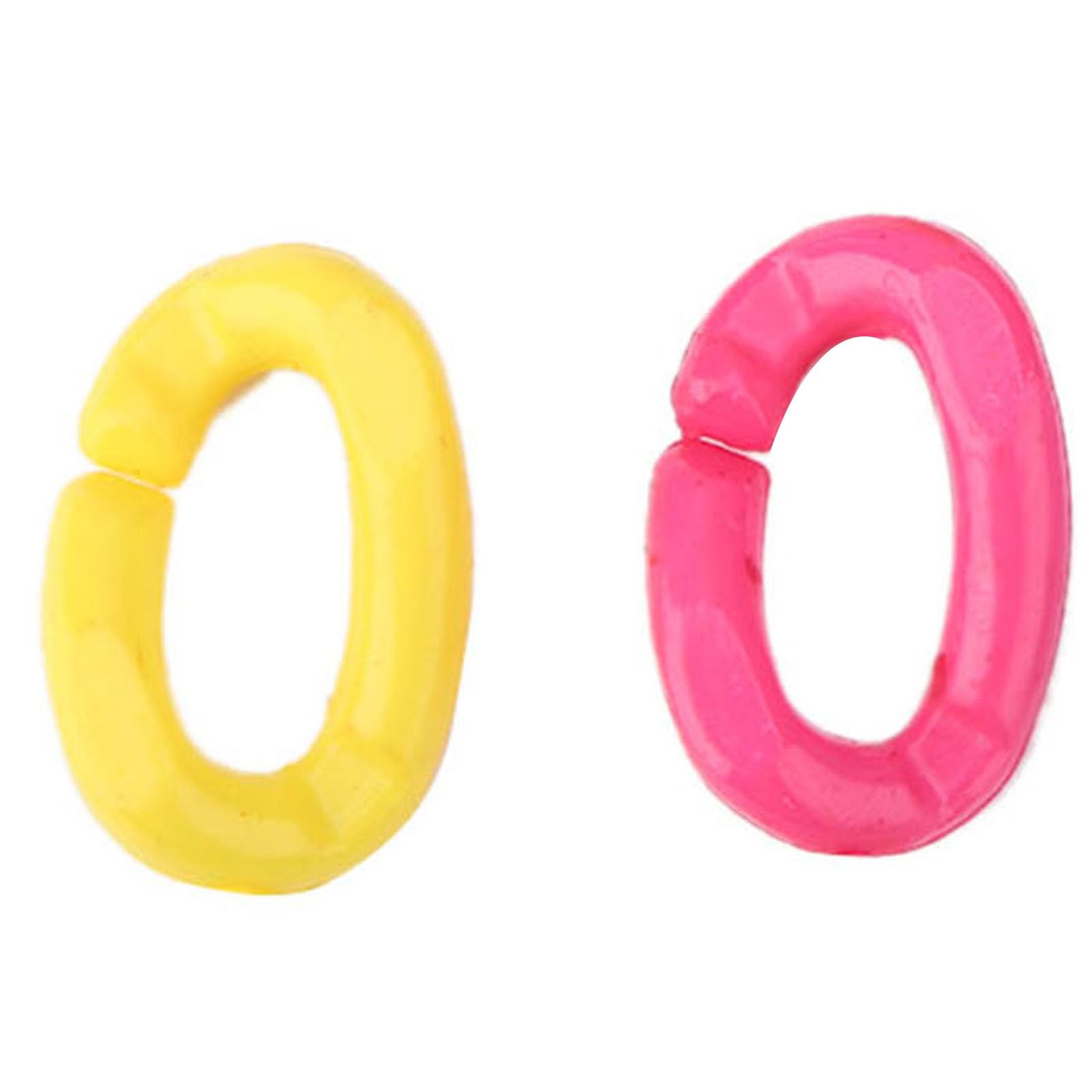 100Pcs Plastic Bird C Clips Hooks Chain Links - Colorful DIY Parrot Toys for Small Pets - Perfect for Cage Accessories, Bird Enrichment & Craft Projects