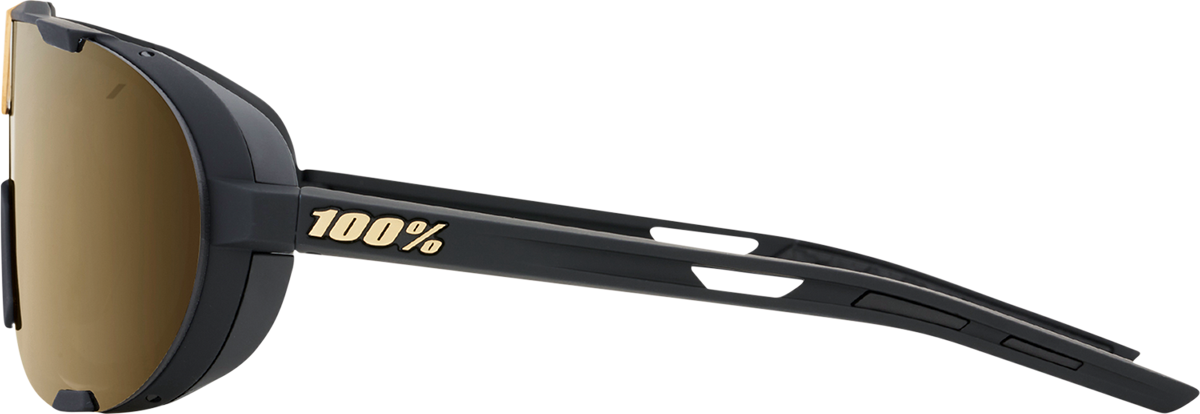 Westcraft Sunglasses - Soft Tact Black & Soft Gold Mirror Lenses (Model 61046 258 01) - UV Protection, Polarized, Fashionable for Outdoor Activities, Driving, Beach & Summer Style