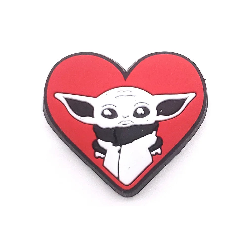 25 Styles Star Wars Yoda Shoe Charms for Crocs - DIY Decor Jibbitz for Kids & Adults - Waterproof Shoe Accessories for Slippers, Sandals & Water Shoes - Perfect Gift for Star Wars Fans & Crocs Lovers