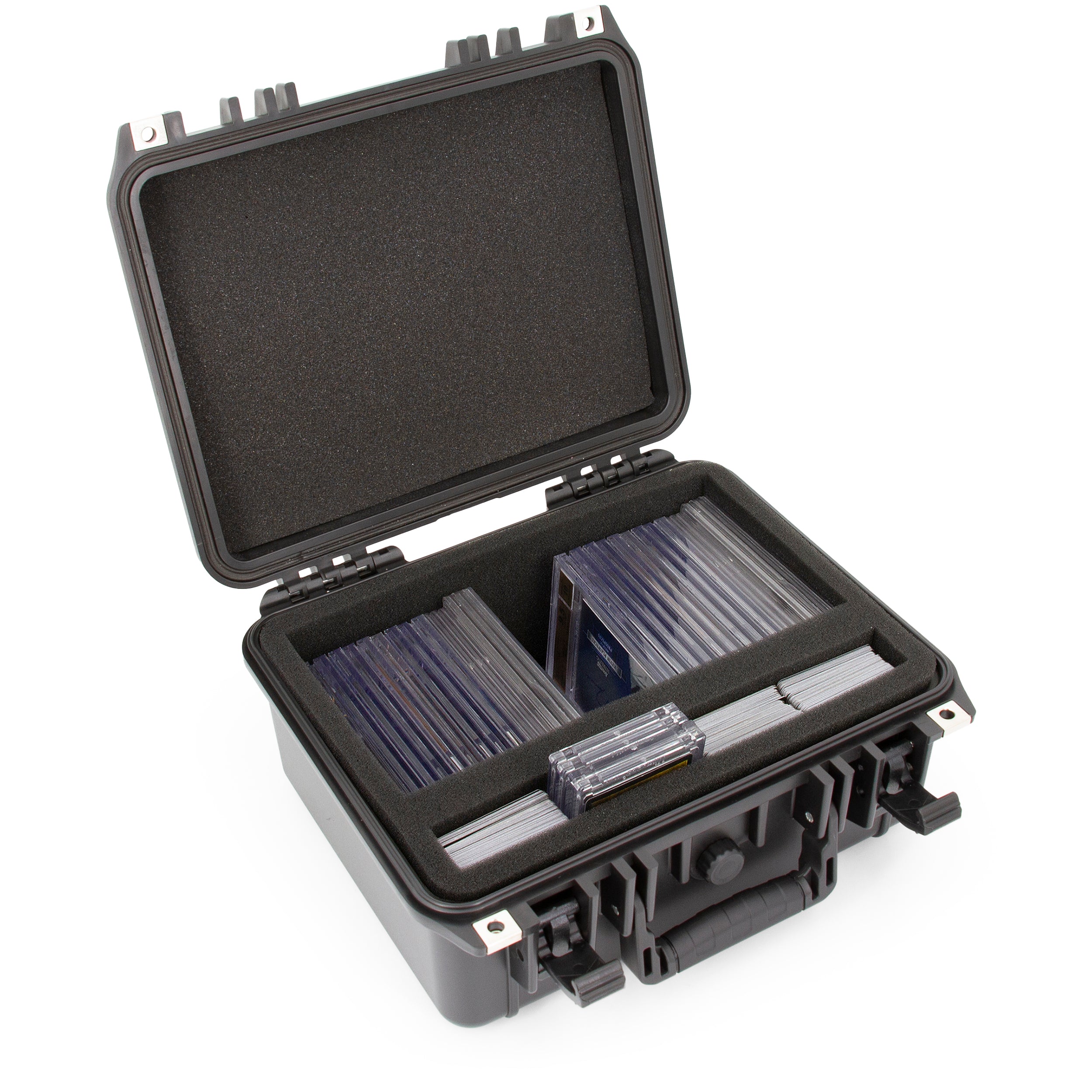 CASEMATIX Graded Card Case - Waterproof Storage Box for 40+ BGS PSA SGC FGS One Touch Graded Sports Trading Cards | Perfect for Collectors, Display & Protection
