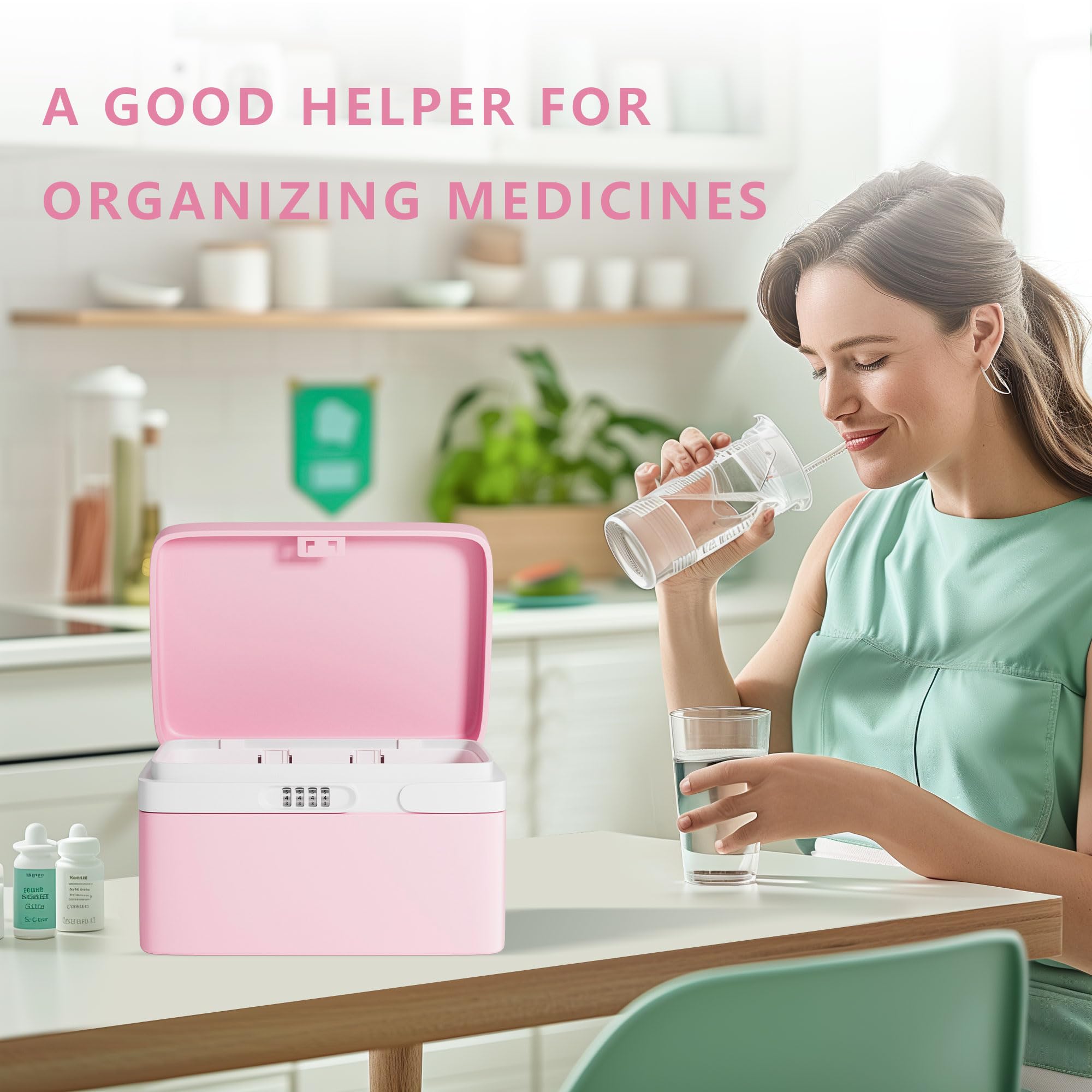 Secure Medicine Lock Box - Portable & Lockable Medication Storage Case for Pills & Prescriptions | Ideal for Travel, Home, and Healthcare Safety