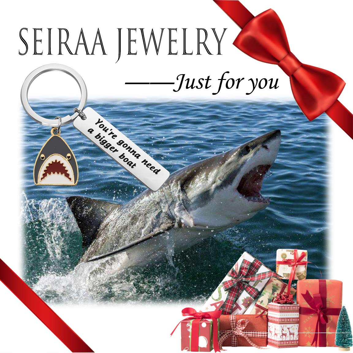 SEIRAA Shark Jewelry Keychain - 