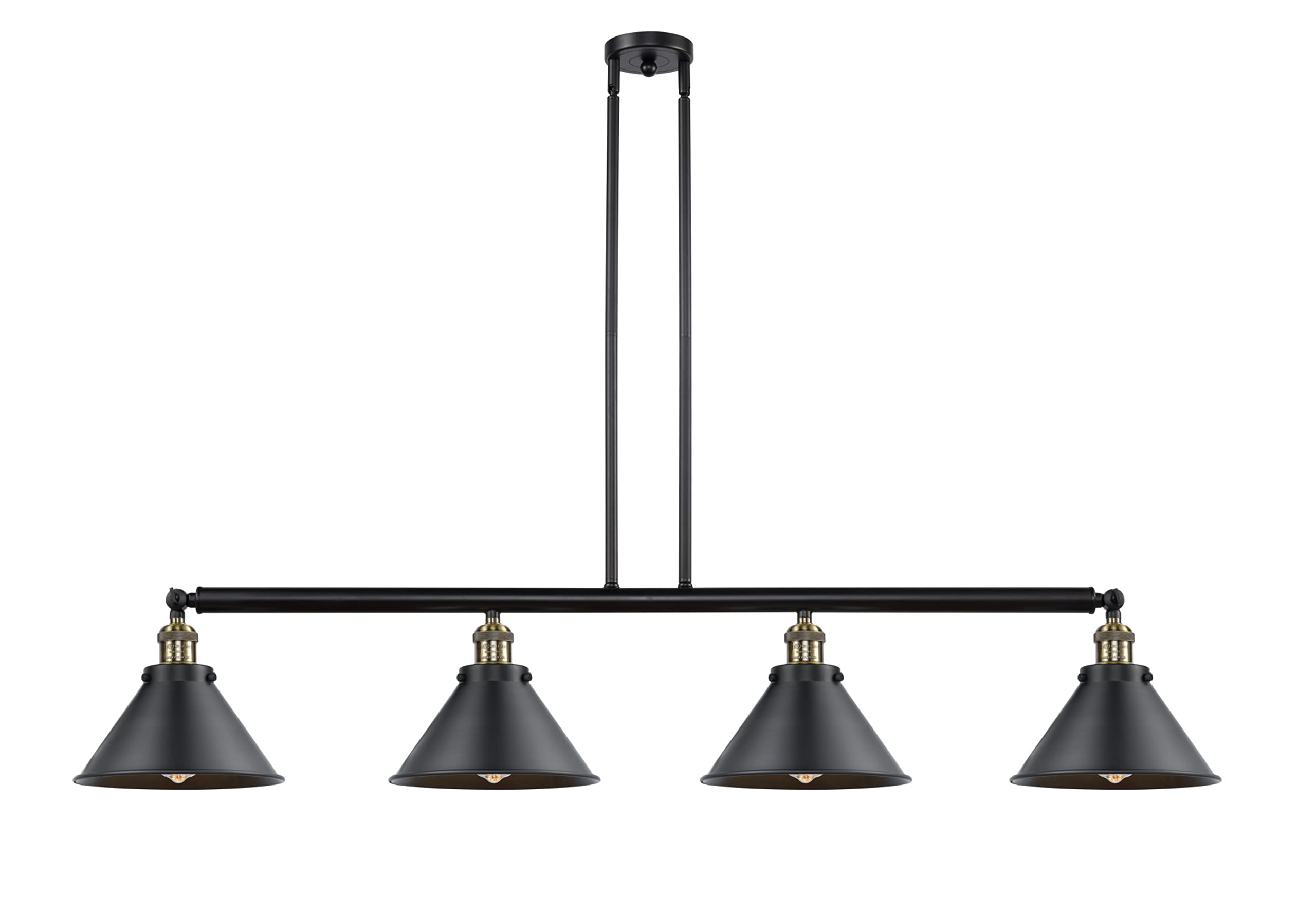 Briarcliff 3-Light Island Pendant Lighting Fixture in Polished Nickel - Modern Kitchen Island Lighting for Dining Room & Home Decor