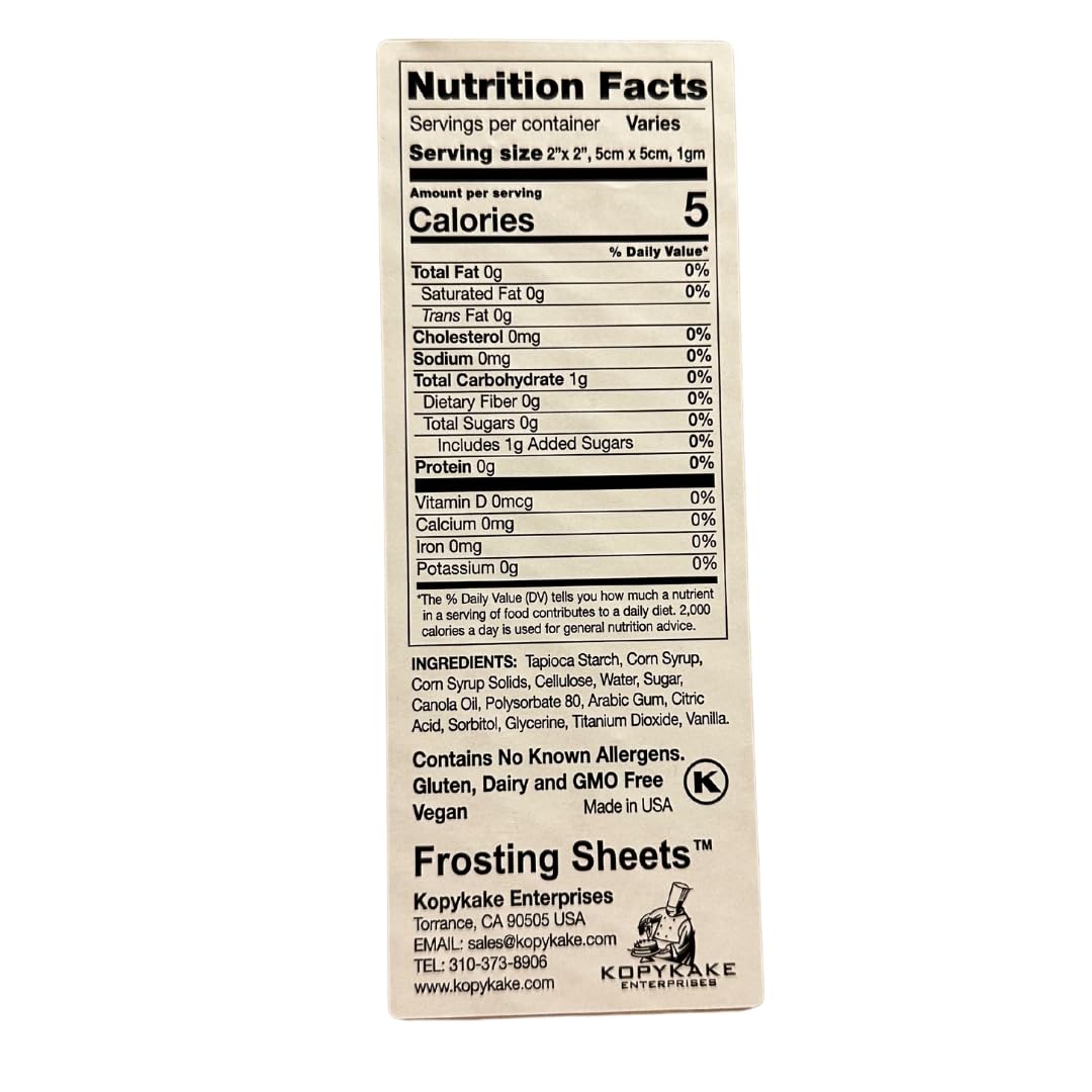 Premium Kopykake Frosting Sheets - 24 Edible Icing Sheets (1 Pack) - White Edible Printer Paper for Cake Decorating, Custom Cookies & Cupcake Toppers - 16 Sizes/Shapes Including 7.5