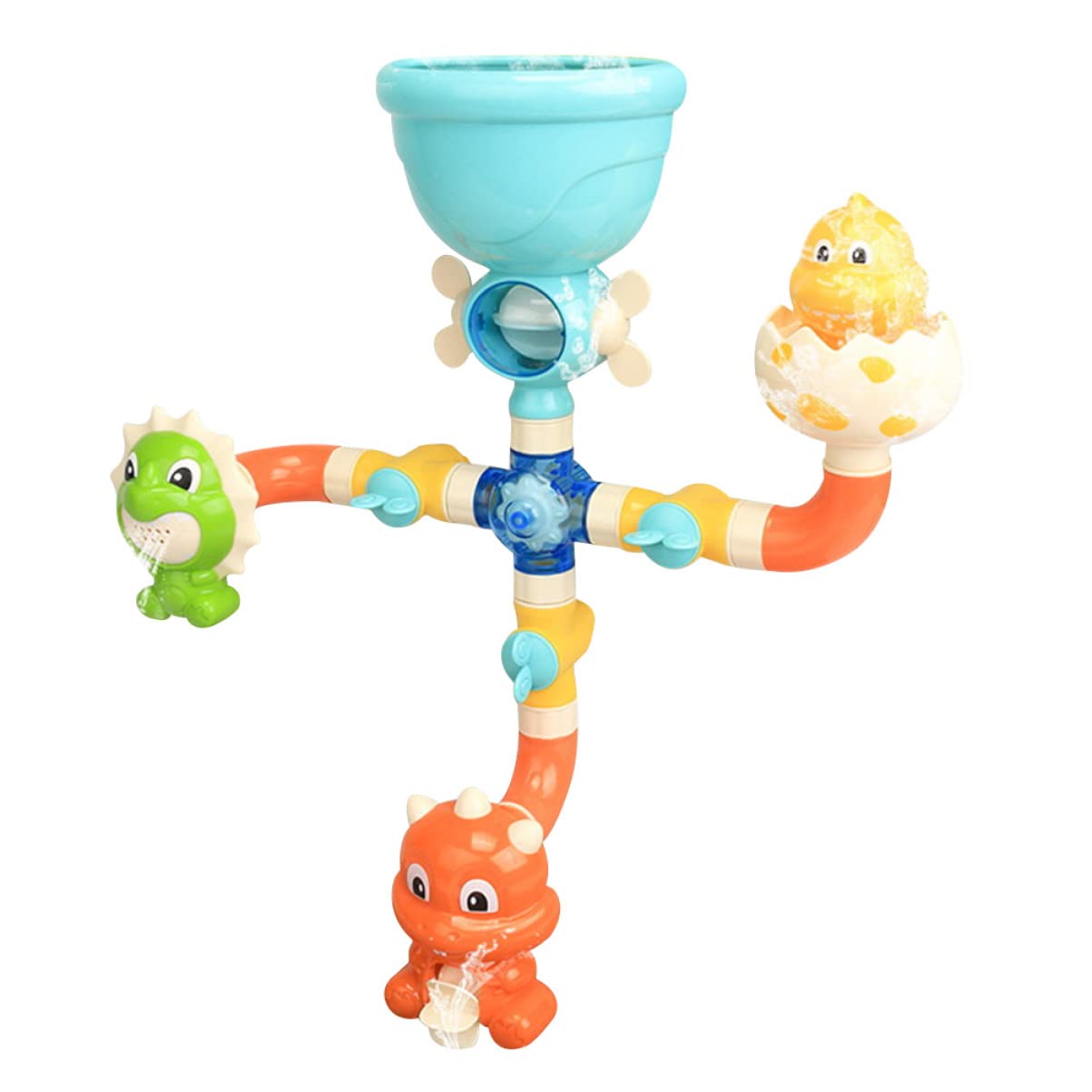 Vaguelly 4 Sets Colorful Plastic Splicing Pipes for Outdoor Water Play & Sprinkler Toys - Perfect for Kids' Backyard Fun, Pool Parties, and Summer Water Activities
