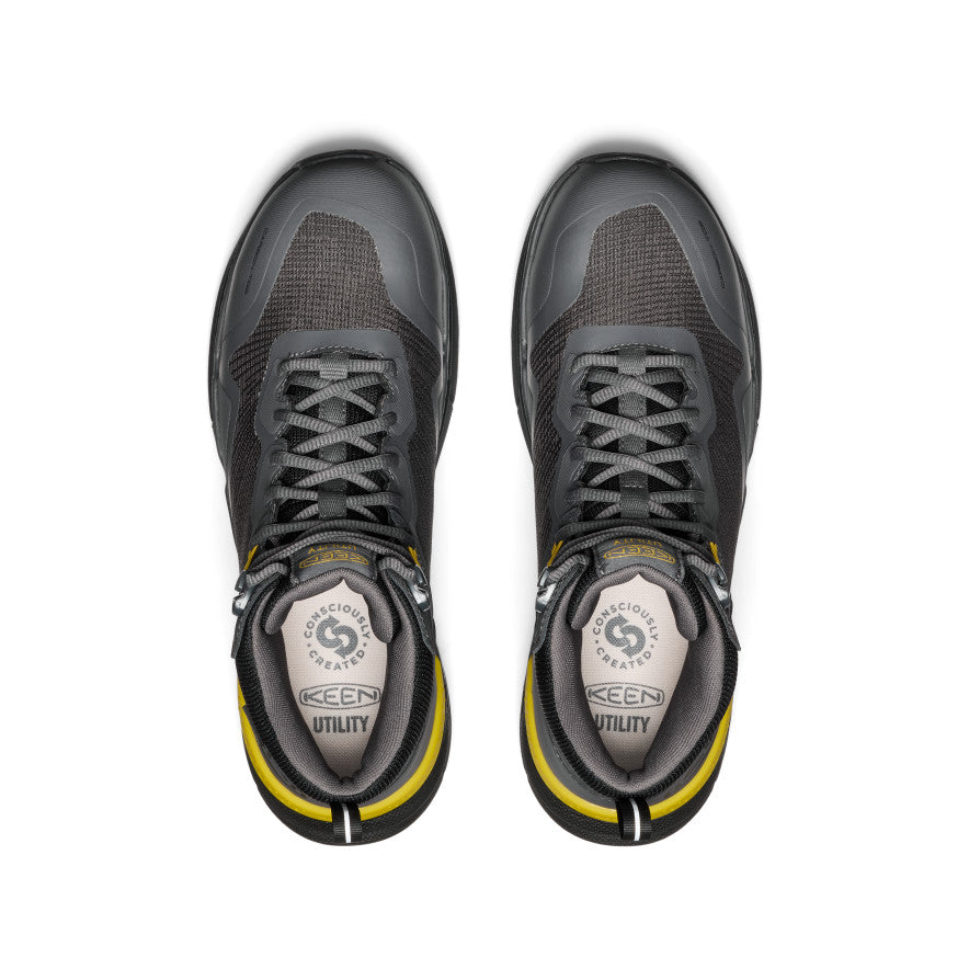 Men's Waterproof Steel Toe Work Boots - Carbon Toe Safety Shoes for Construction & Outdoor Work | Slip Resistant, Electrical Hazard Protection - Ideal for Industrial Jobs, Warehouse & Heavy Duty Use