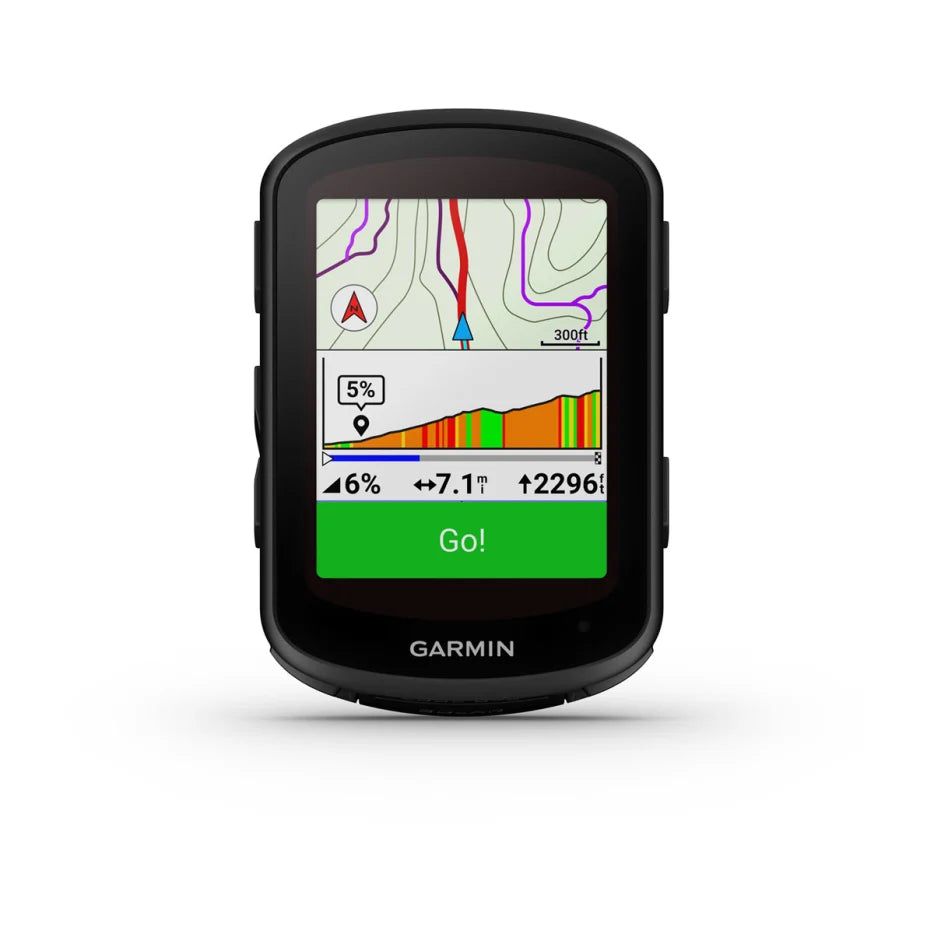 Garmin Edge 840 Solar GPS Bike Computer - Advanced Cycling Performance Metrics, Solar Charging, Navigation & Training Features for Road & Mountain Biking