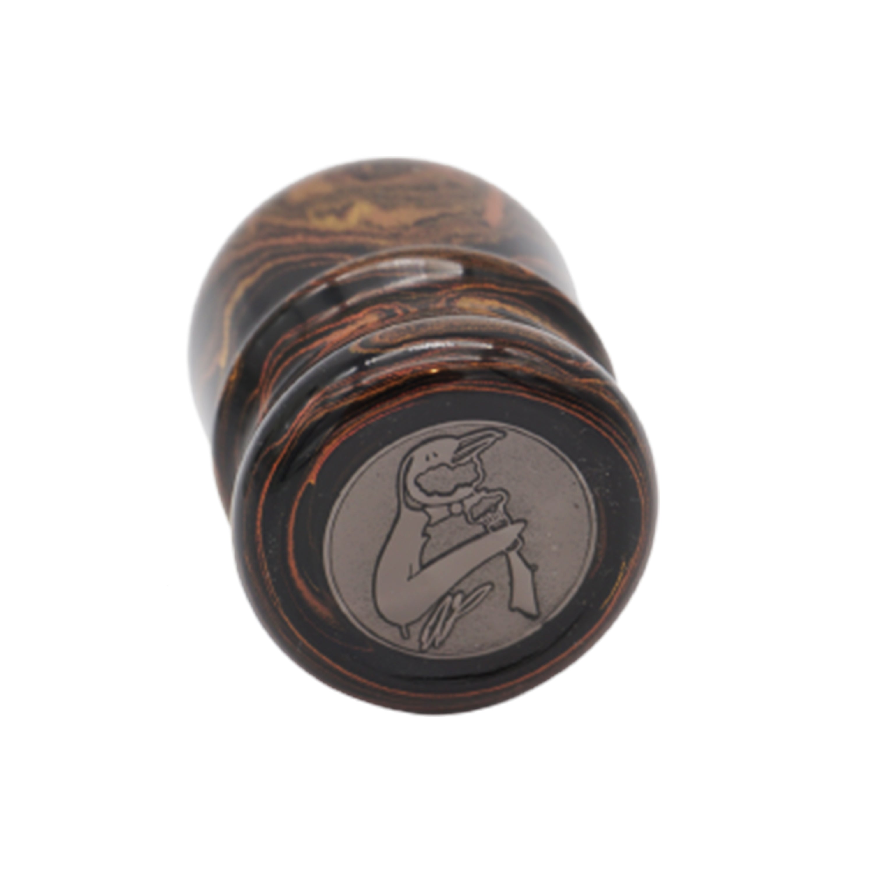 Premium Handcrafted Honey Ebonite Shaving Brush Handle - Fits 24mm & 26mm Knots - Perfect for Wet Shaving & Barber Shop Use