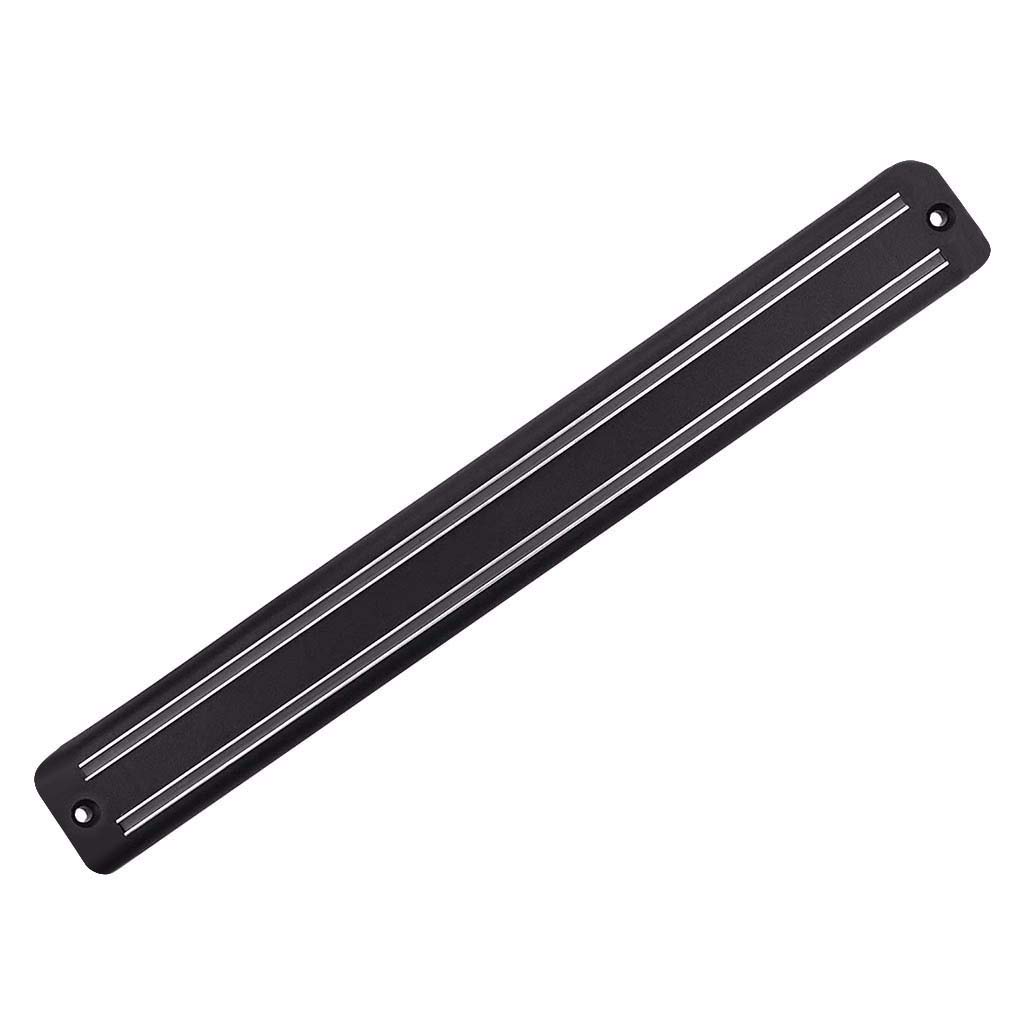 Magnetic Knife Holder Wall Strip - 33cm Black for Kitchen Sink & Tools