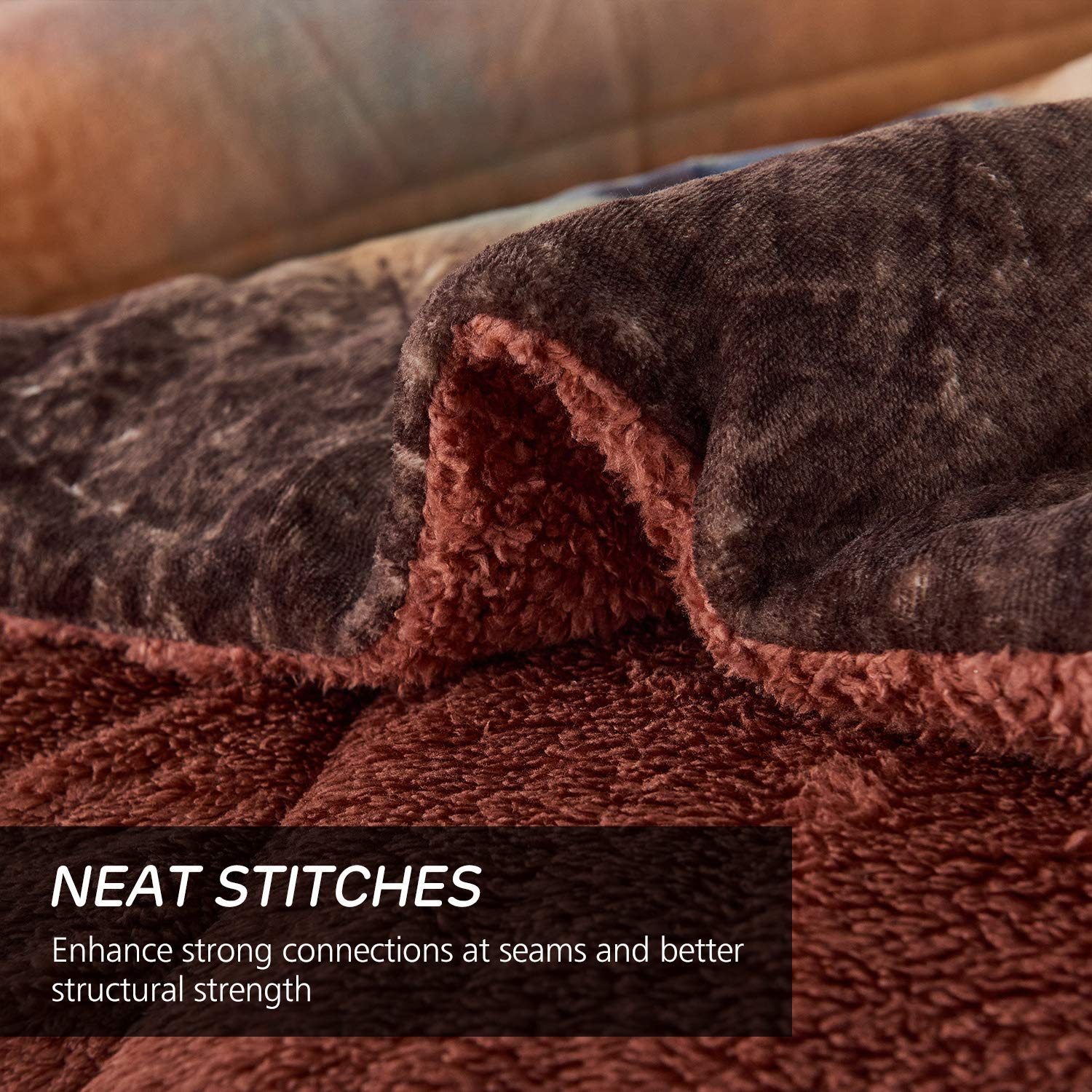 JML Fleece Blanket - Super Soft Sherpa, Reversible Winter Blanket for Bed & Sofa
