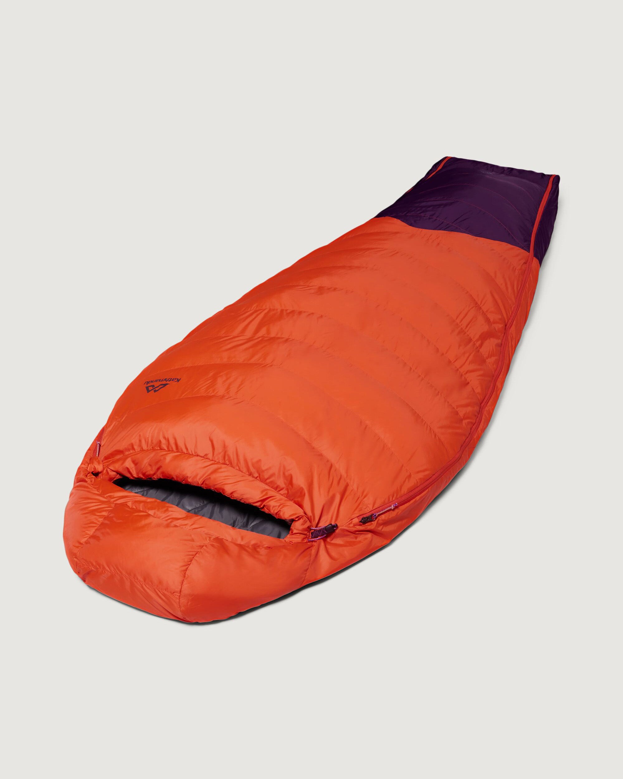 Vurso 2°C Large Sleeping Bag for Camping & Hiking - Red Earth/Jam Color, Lightweight & Waterproof for Outdoor Adventures